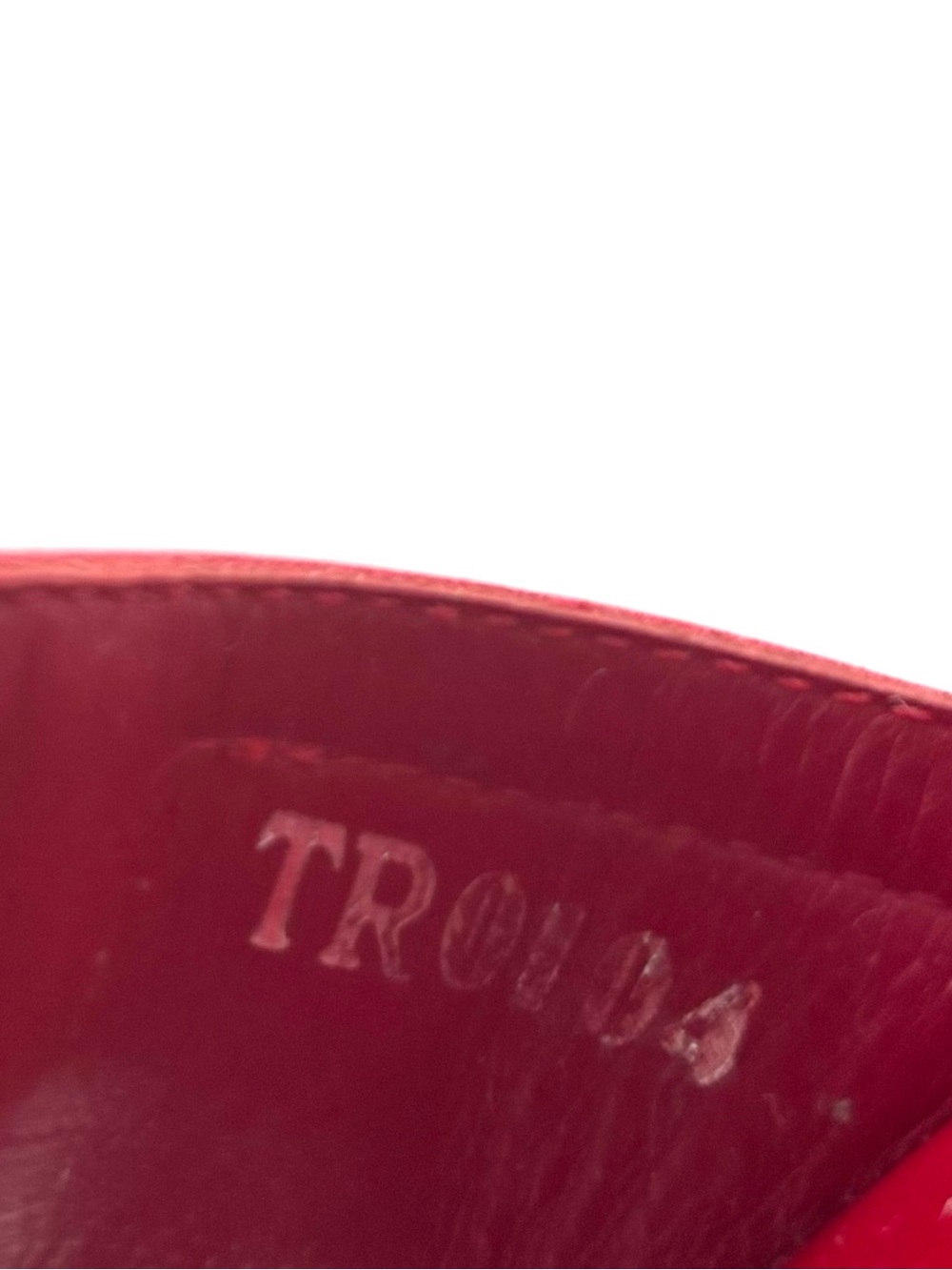 Dior Vintage Galliano Logo Plaque Red Leather Slip On Mules Sandals 35.5 - Picture 9 of 9